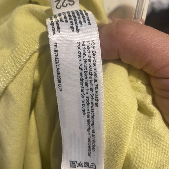 Eileen Fisher Yellow organic cotton tunic shirt size M - Picture 5 of 6